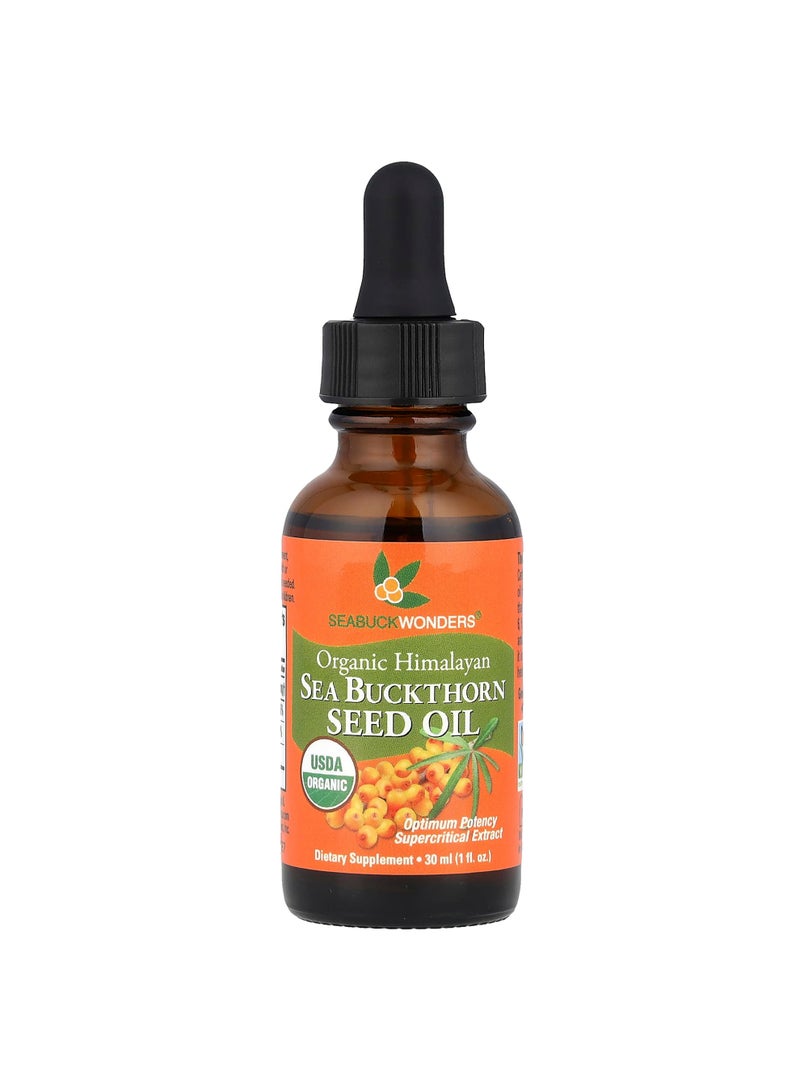 Organic Himalayan Sea Buckthorn Seed Oil, 1 fl oz (30 ml)